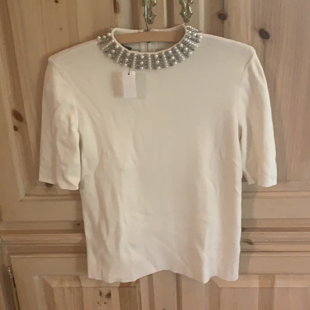 Talbots Short Sleeve Crew Neck Sweater